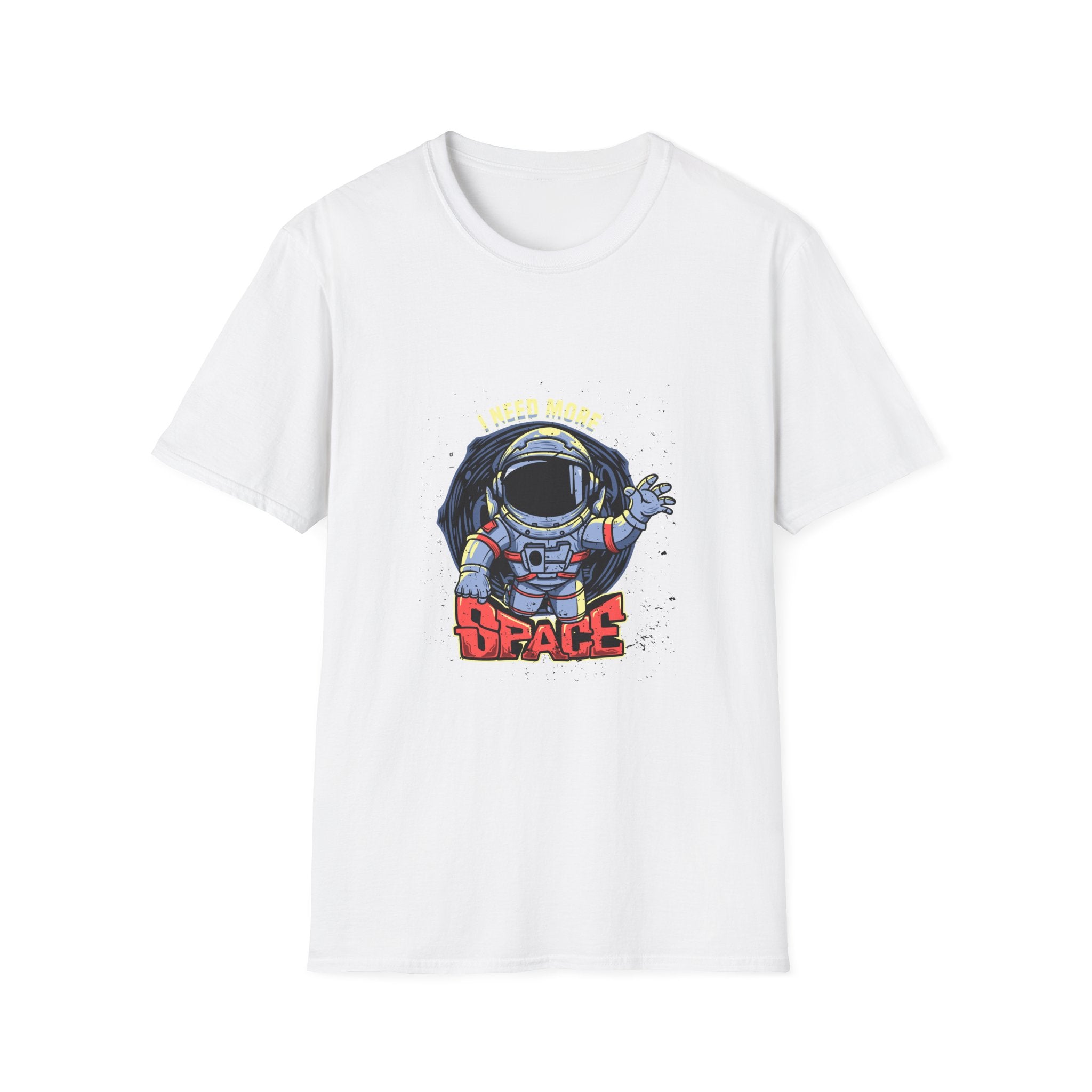 Astronaut Graphic T-Shirt — 'Space' Retro Cartoon Tee