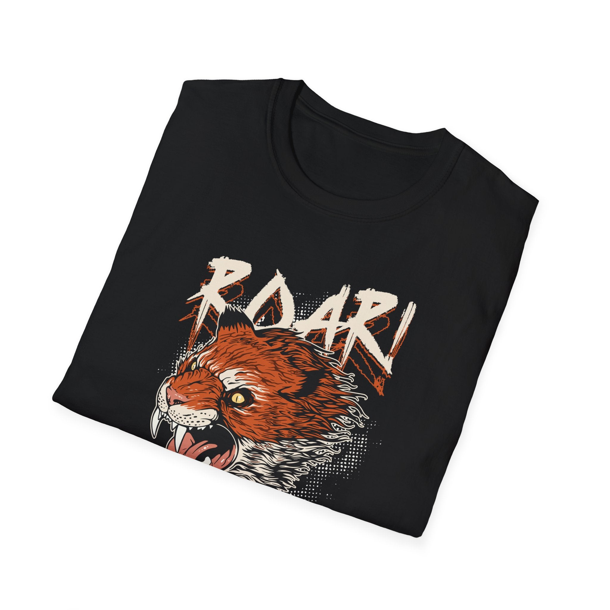 Angry Fox Head T-Shirt — Vintage Tribal Graphic