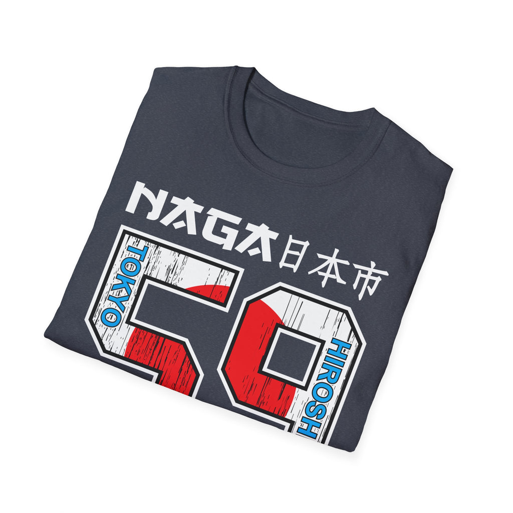 59 Vintage Racing Jersey Tee — Retro Red & Blue Number Graphic T-Shirt