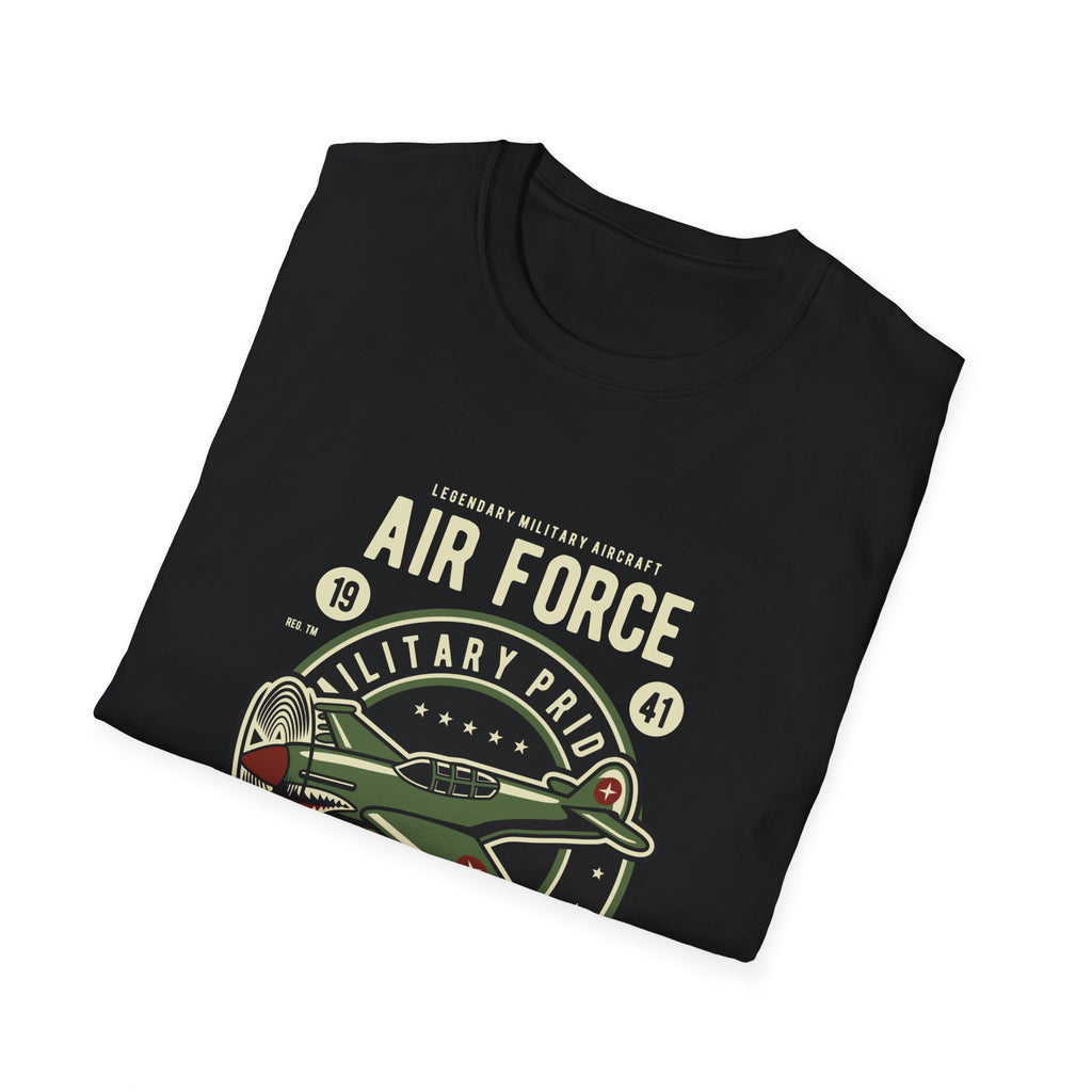 Air Force Military Pride T-Shirt — Vintage Aircraft Emblem