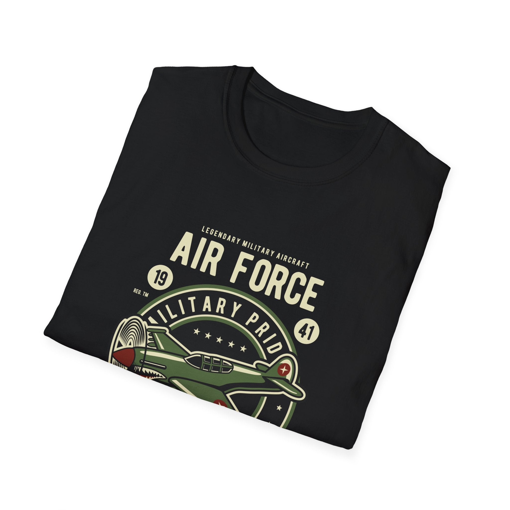 Air Force Military Pride T-Shirt — Vintage Aircraft Emblem