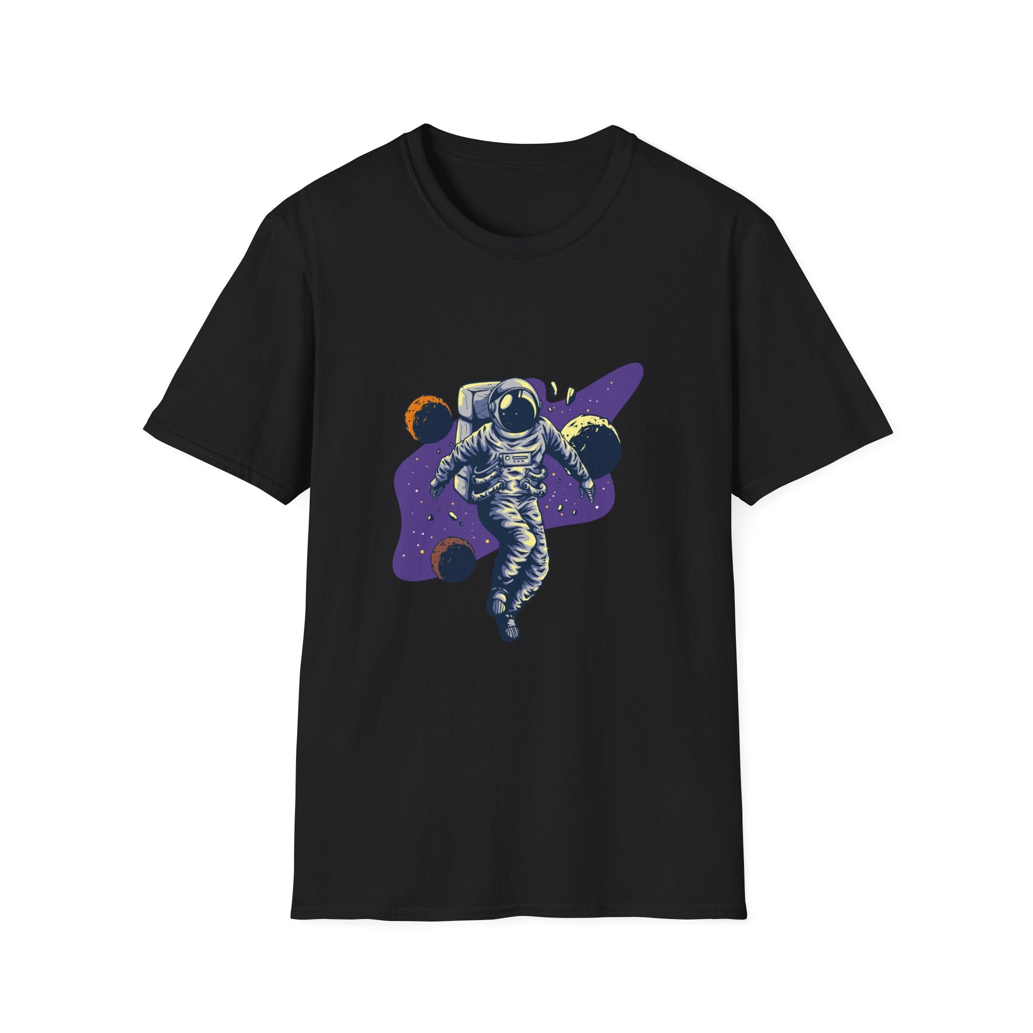 Astronaut Space Tee — Retro Floating Astronaut Graphic T-Shirt