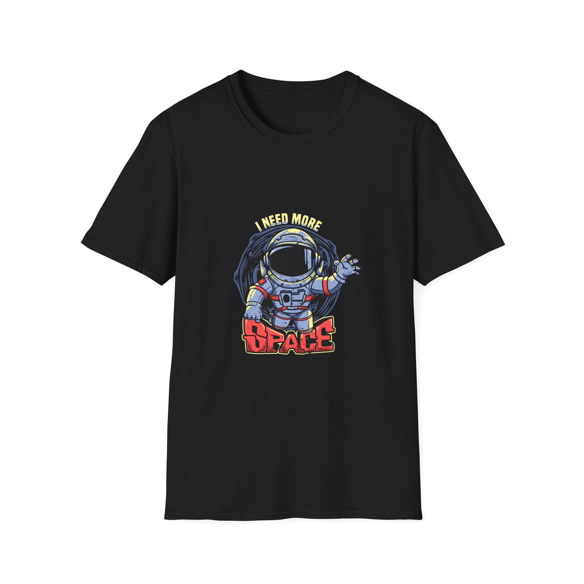 Astronaut Graphic T-Shirt — 'Space' Retro Cartoon Tee