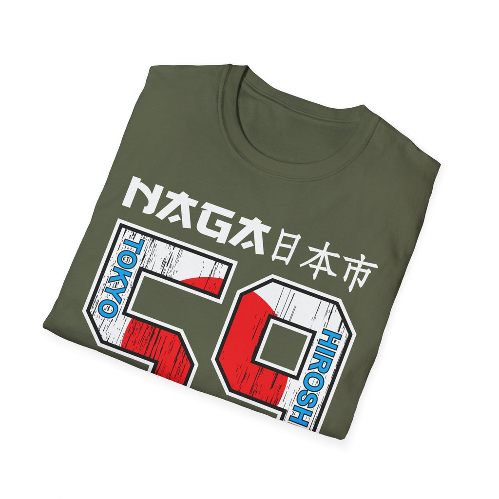 59 Vintage Racing Jersey Tee — Retro Red & Blue Number Graphic T-Shirt