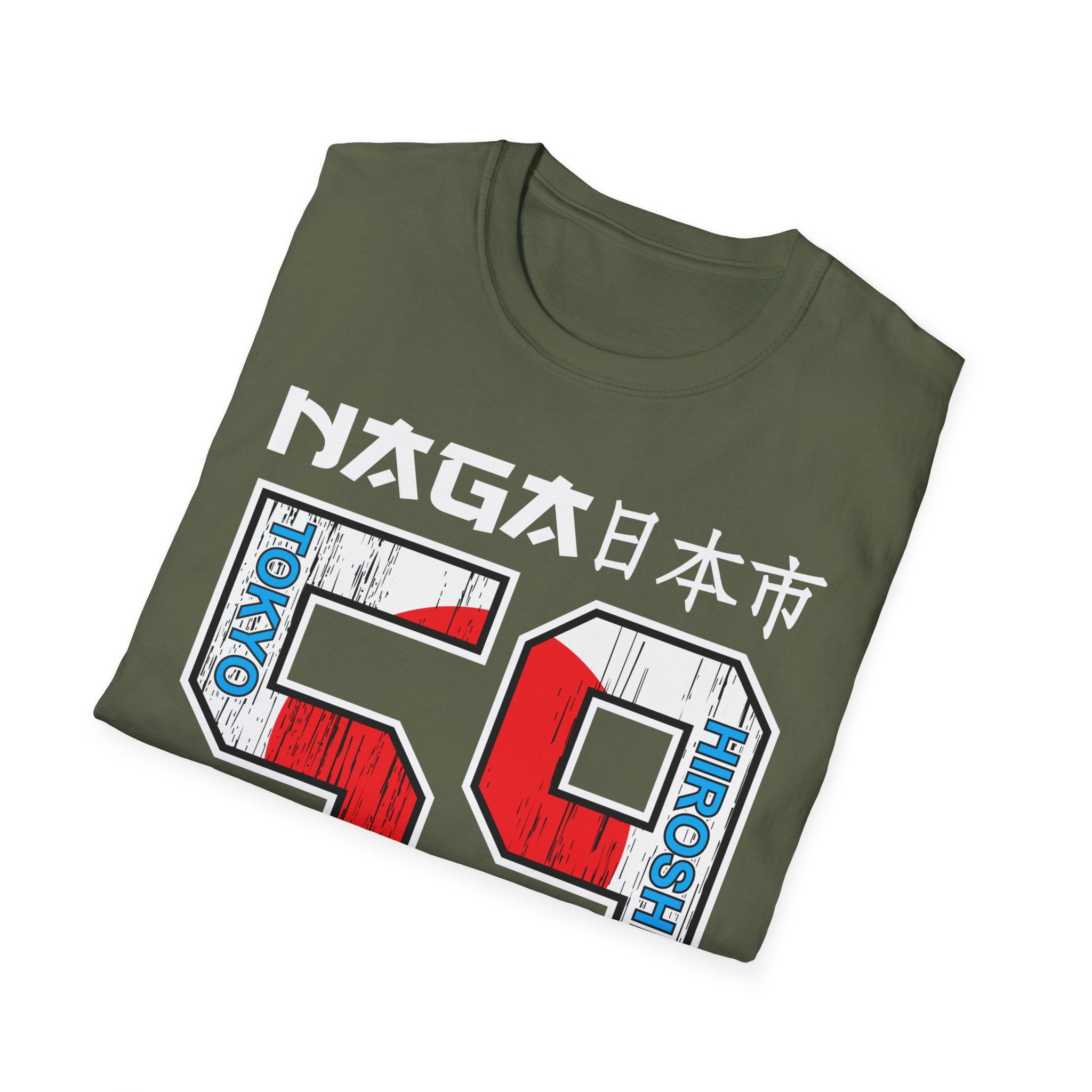 59 Vintage Racing Jersey Tee — Retro Red & Blue Number Graphic T-Shirt