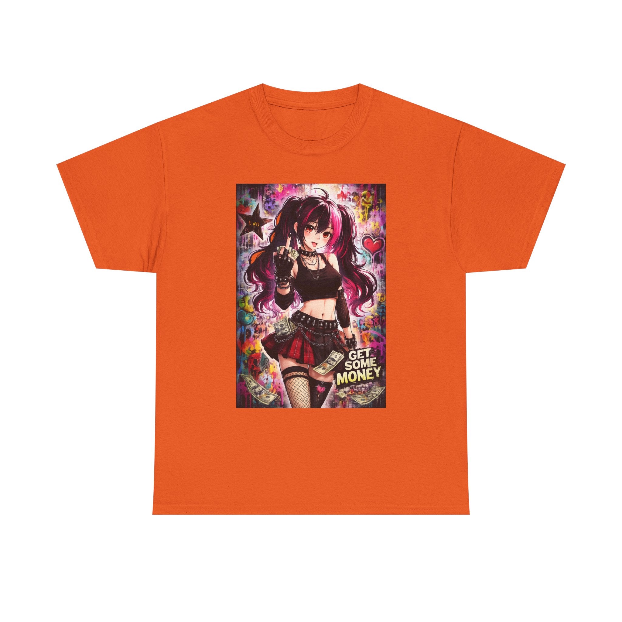Anime Girl “Get Some Money” Graphic Tee