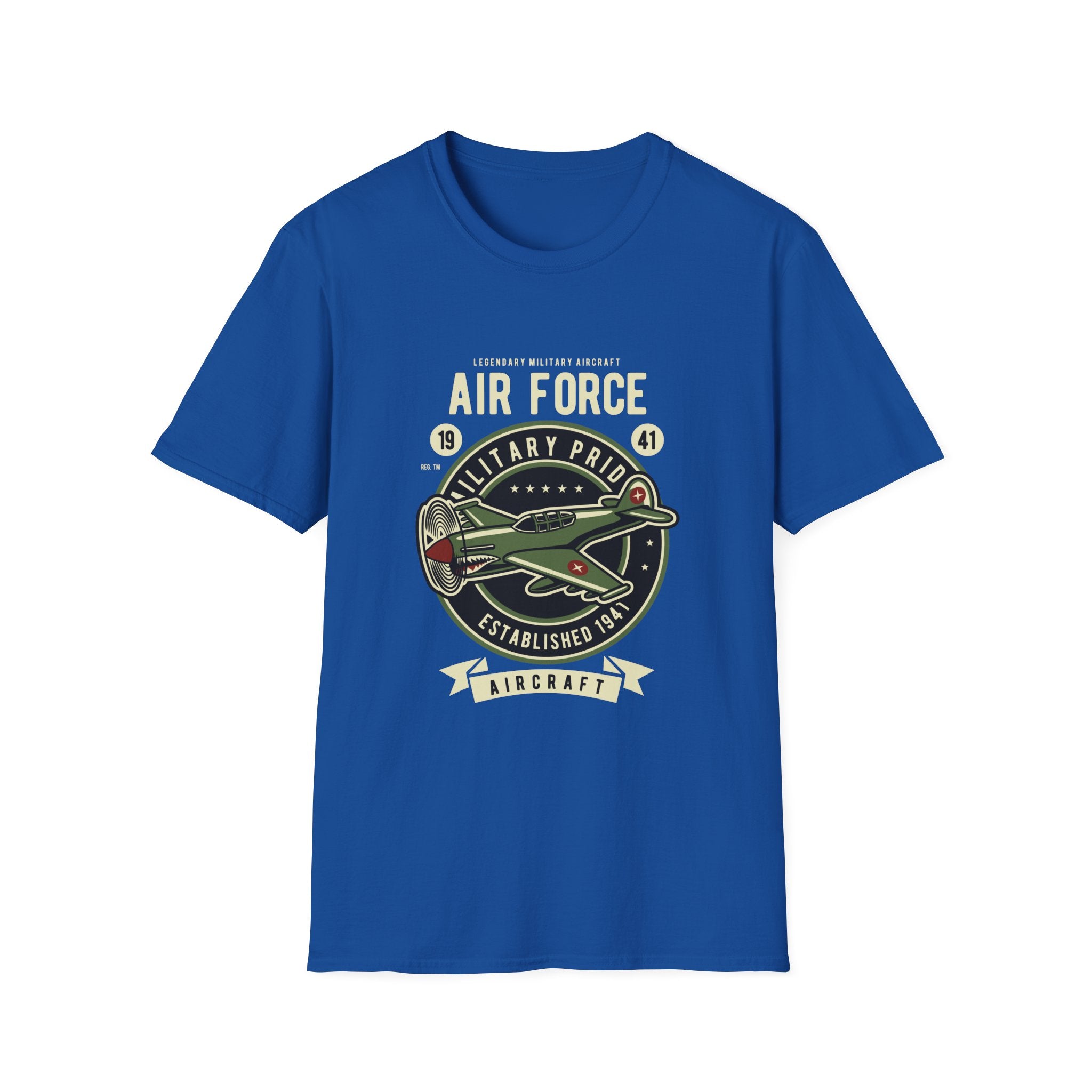 Air Force Military Pride T-Shirt — Vintage Aircraft Emblem