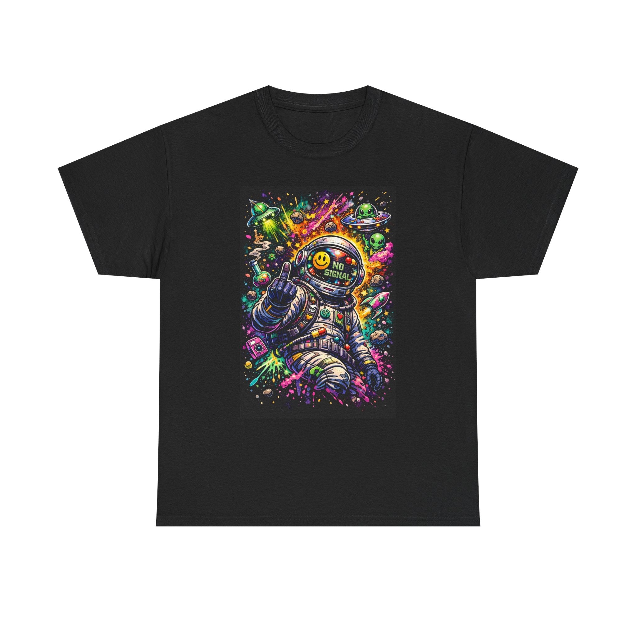 Astronaut Vibes T-Shirt — Colorful Cosmic Space Crew Graphic Tee