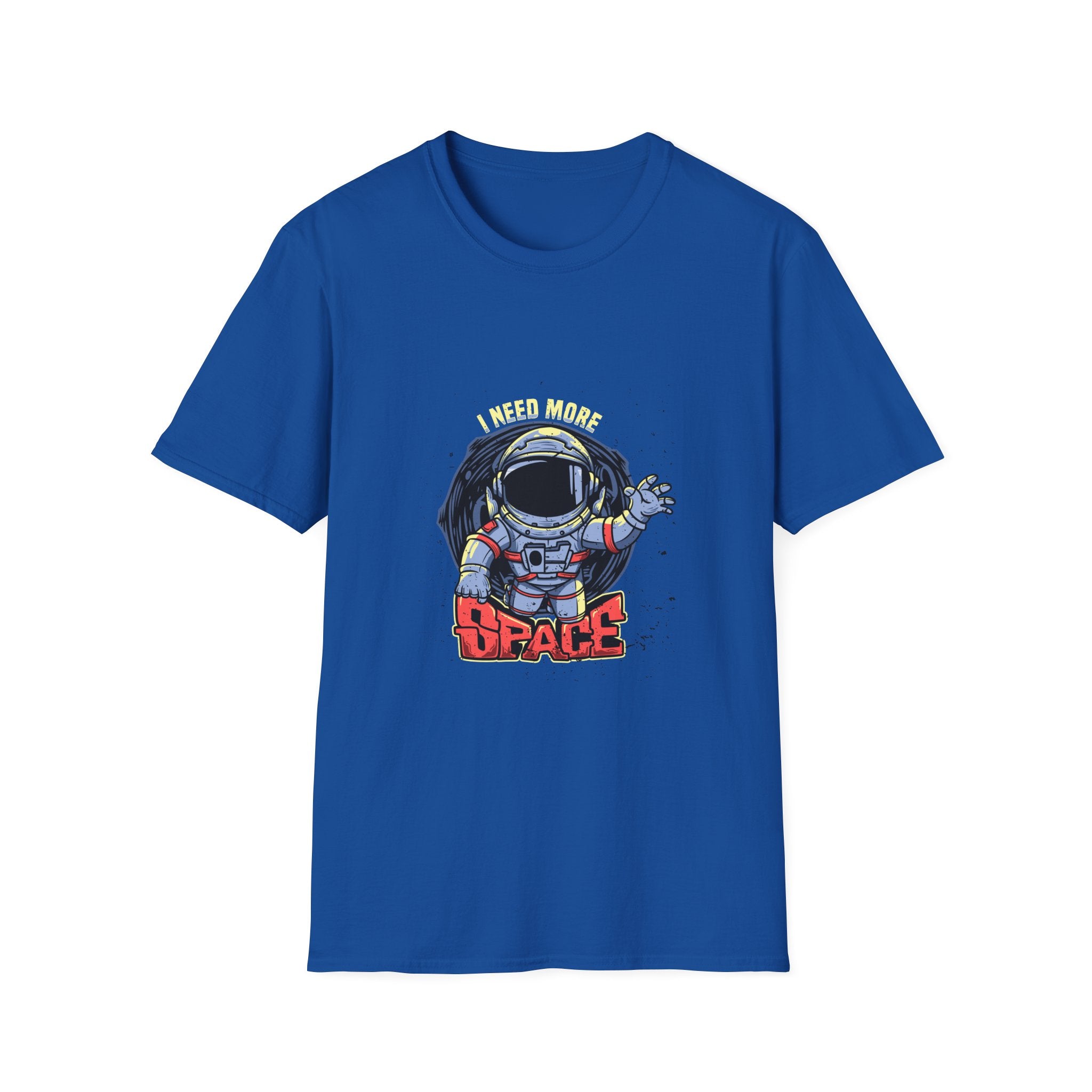 Astronaut Graphic T-Shirt — 'Space' Retro Cartoon Tee