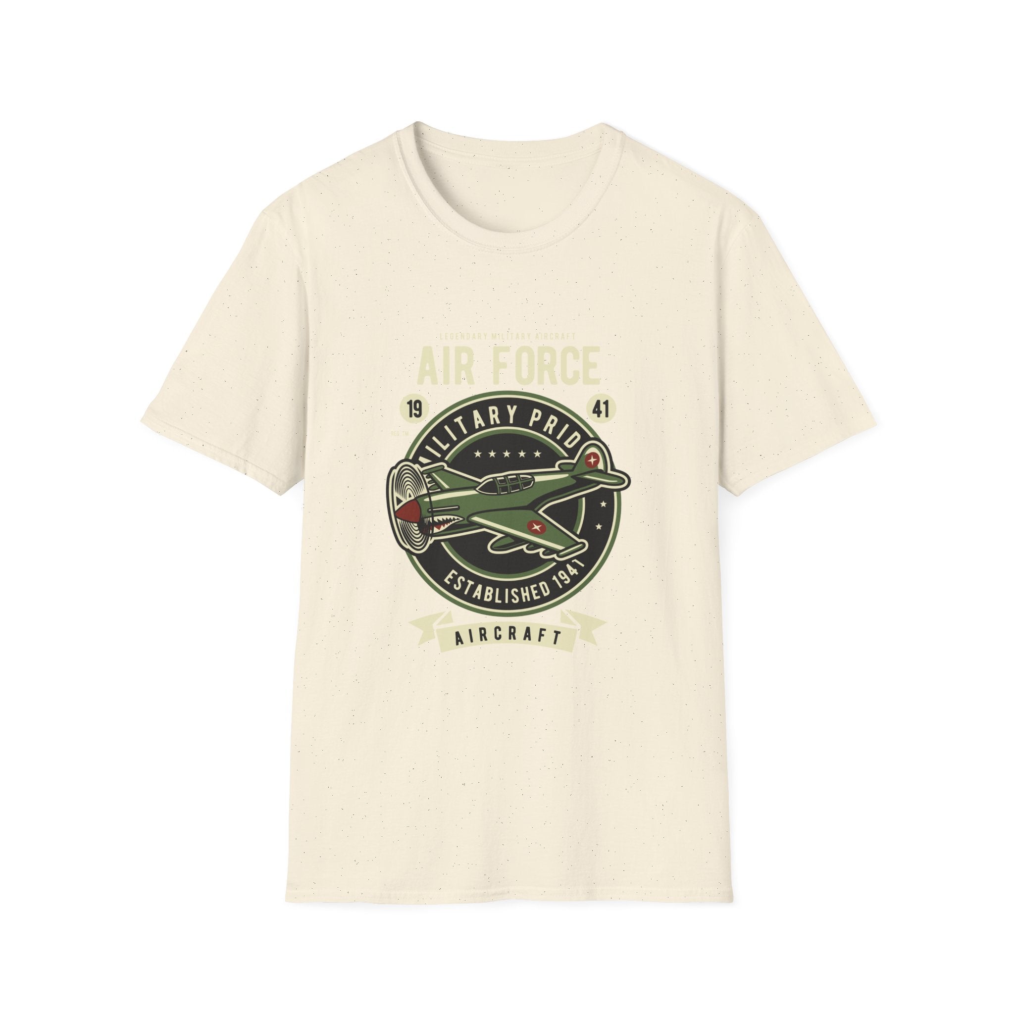 Air Force Military Pride T-Shirt — Vintage Aircraft Emblem