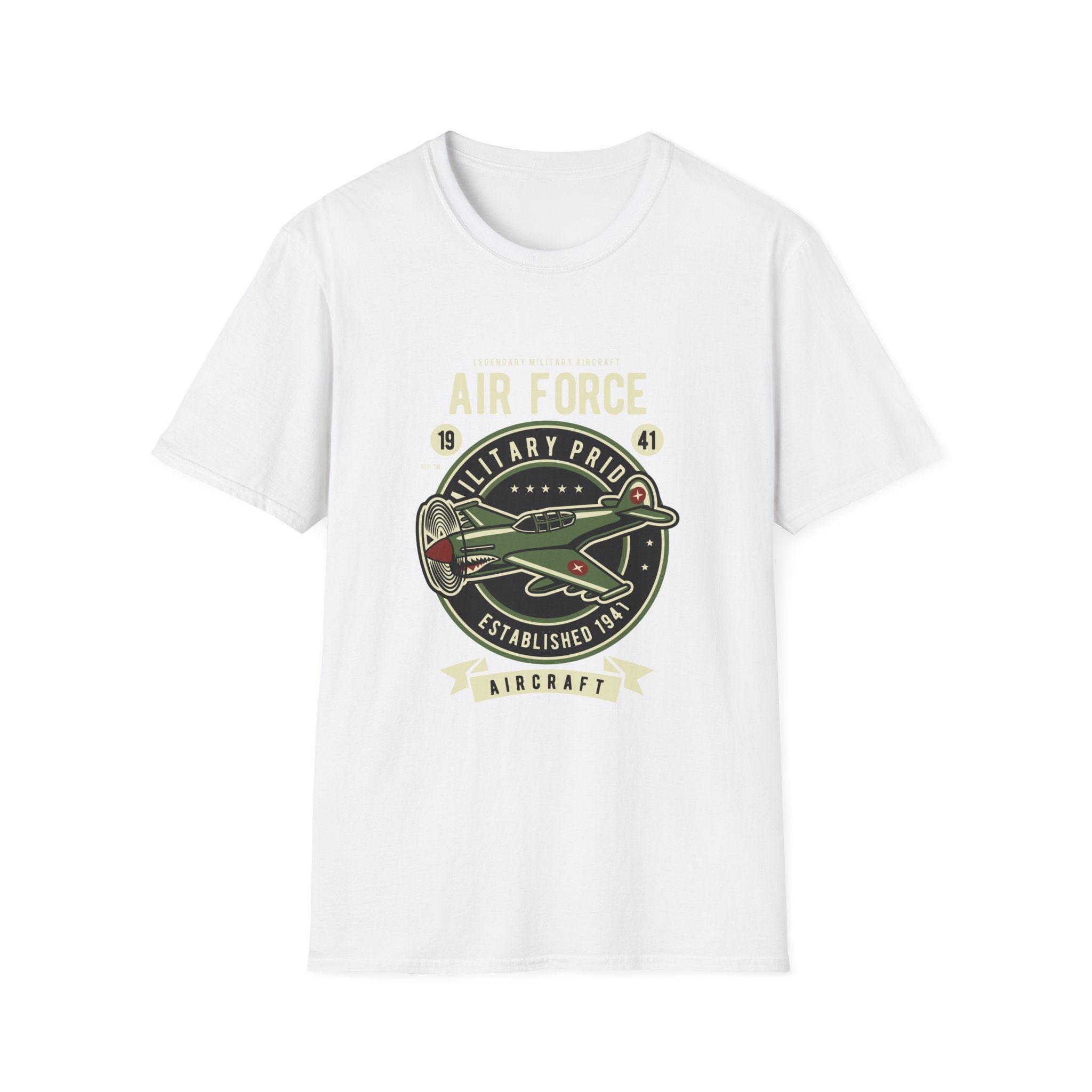 Air Force Military Pride T-Shirt — Vintage Aircraft Emblem
