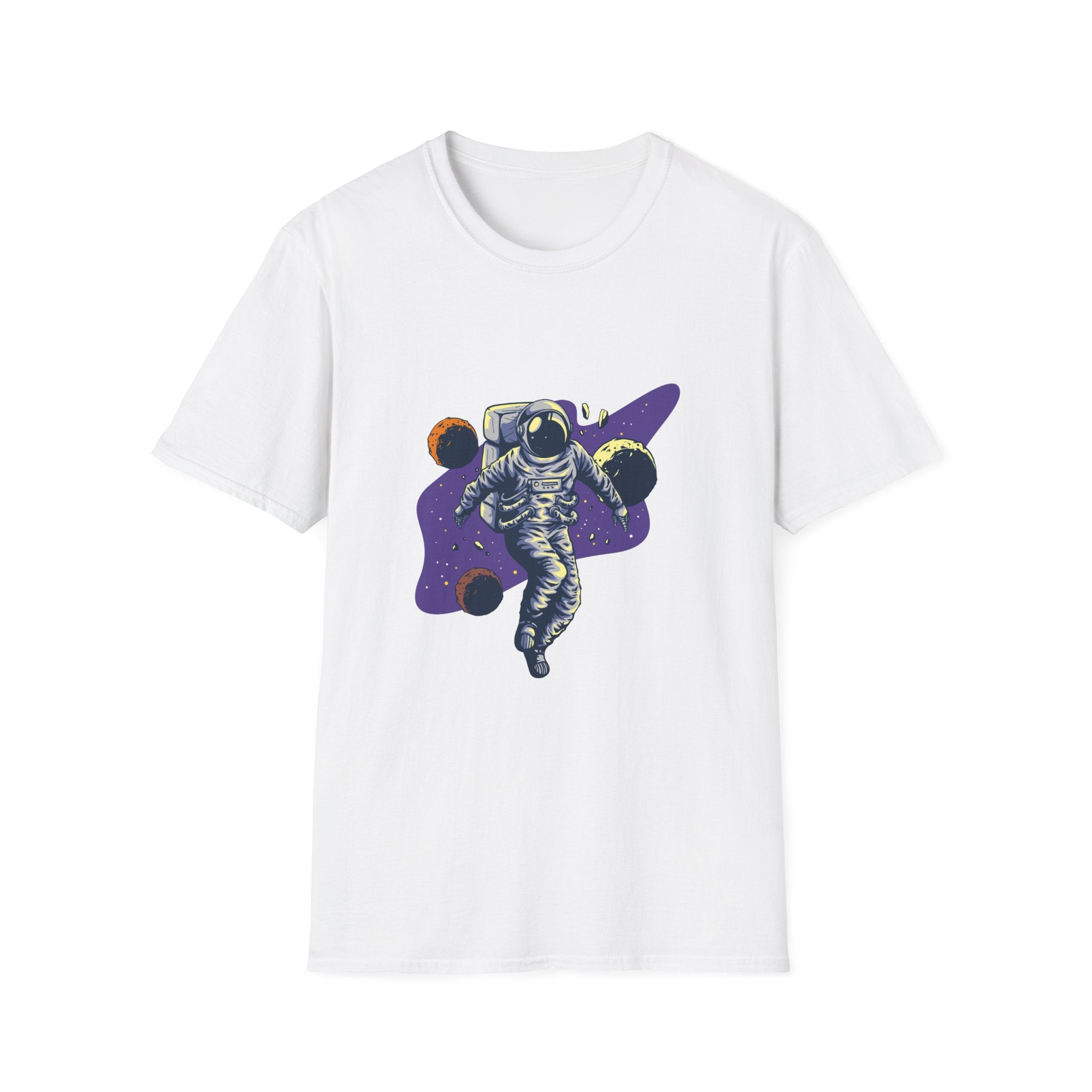 Astronaut Space Tee — Retro Floating Astronaut Graphic T-Shirt