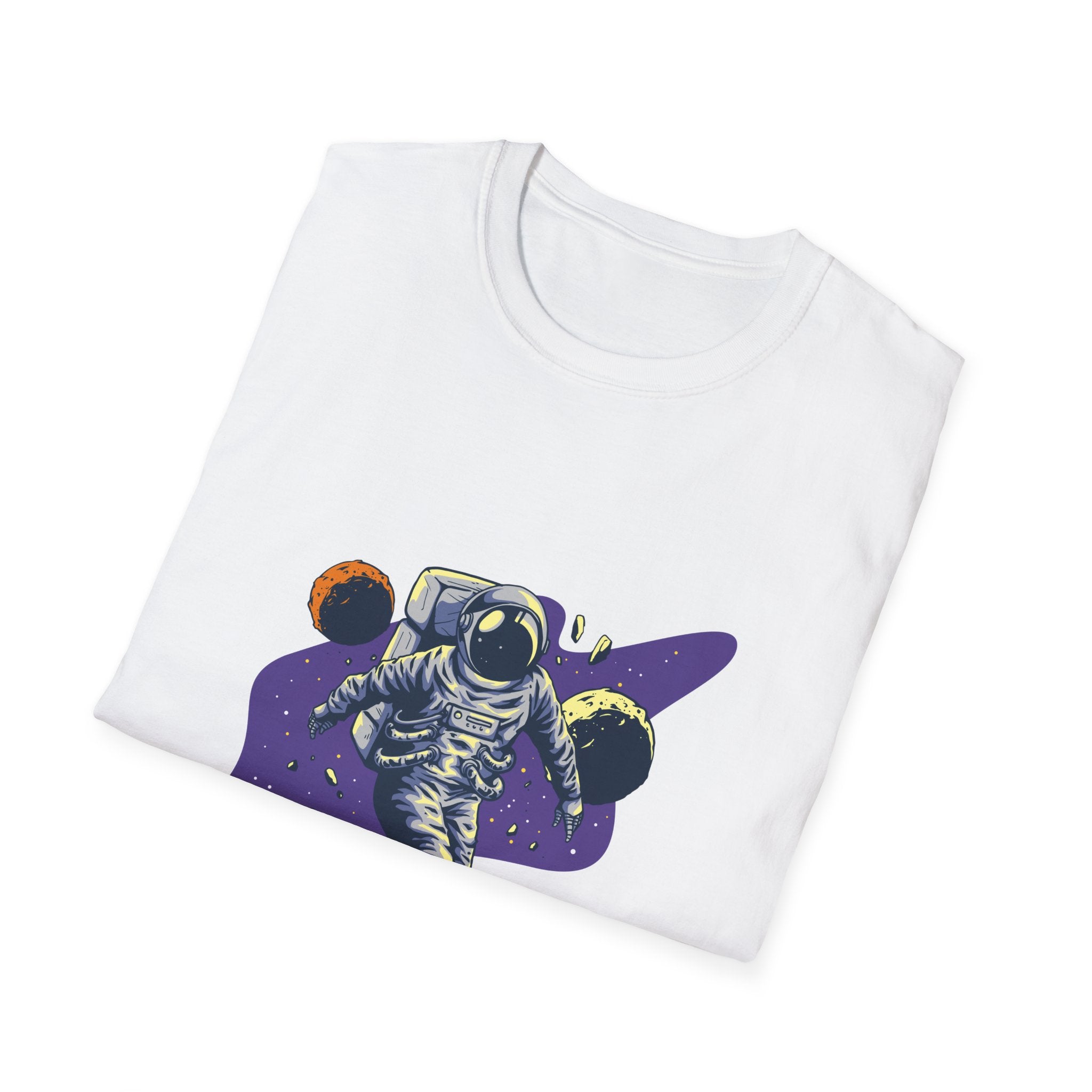 Astronaut Space Tee — Retro Floating Astronaut Graphic T-Shirt