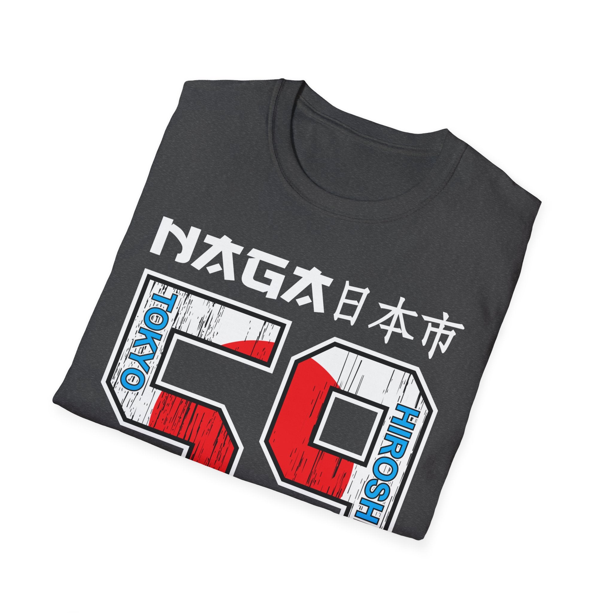 59 Vintage Racing Jersey Tee — Retro Red & Blue Number Graphic T-Shirt