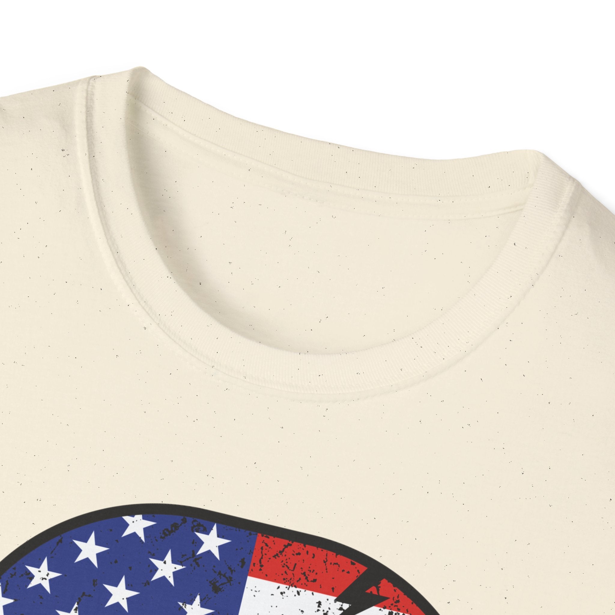 American Flag Skull T-Shirt — Distressed USA Patriotic Tee