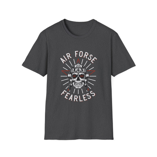 Air Force Fearless Skull T-Shirt — Military Pilot Skull Tee